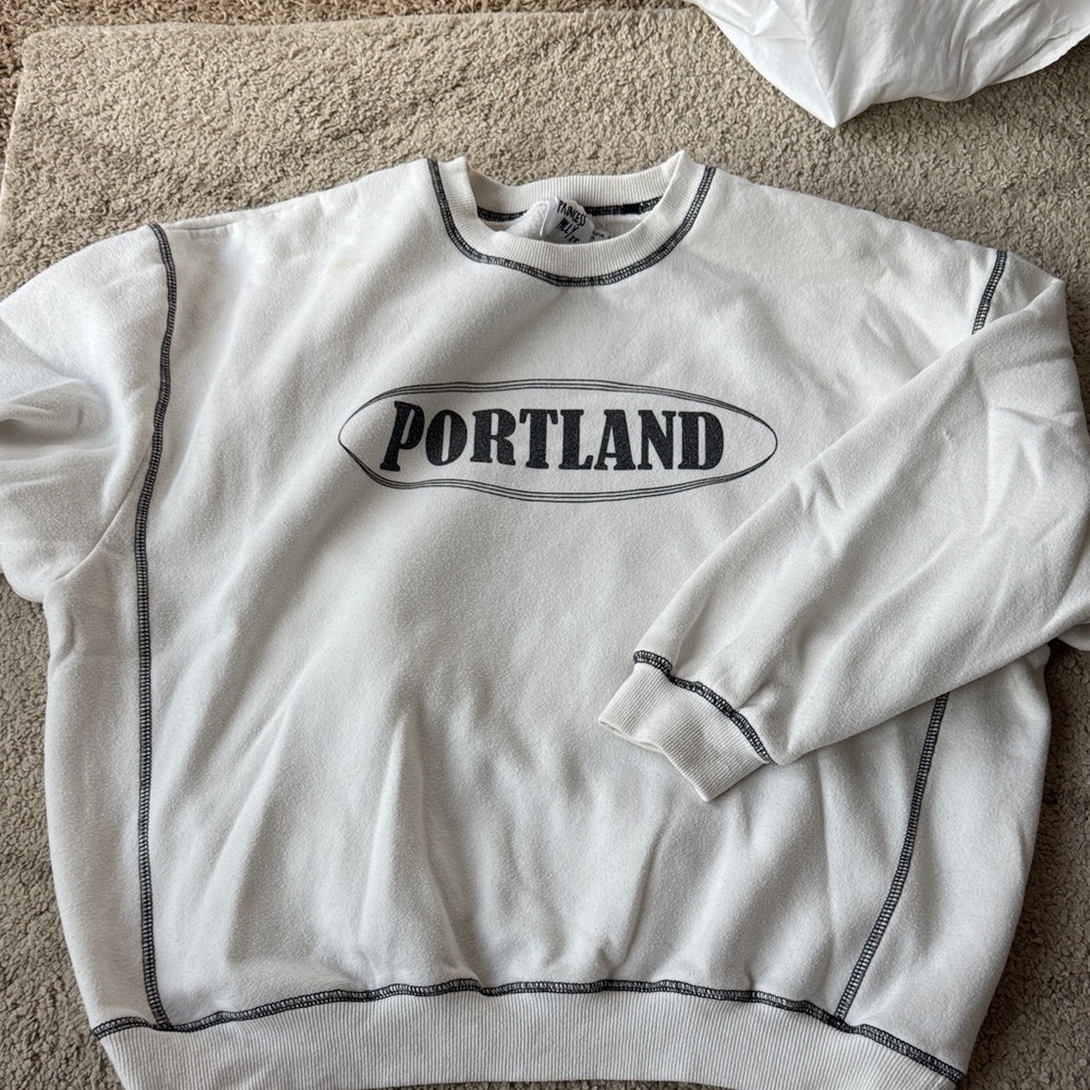 Princess Polly White Crewneck Sweater